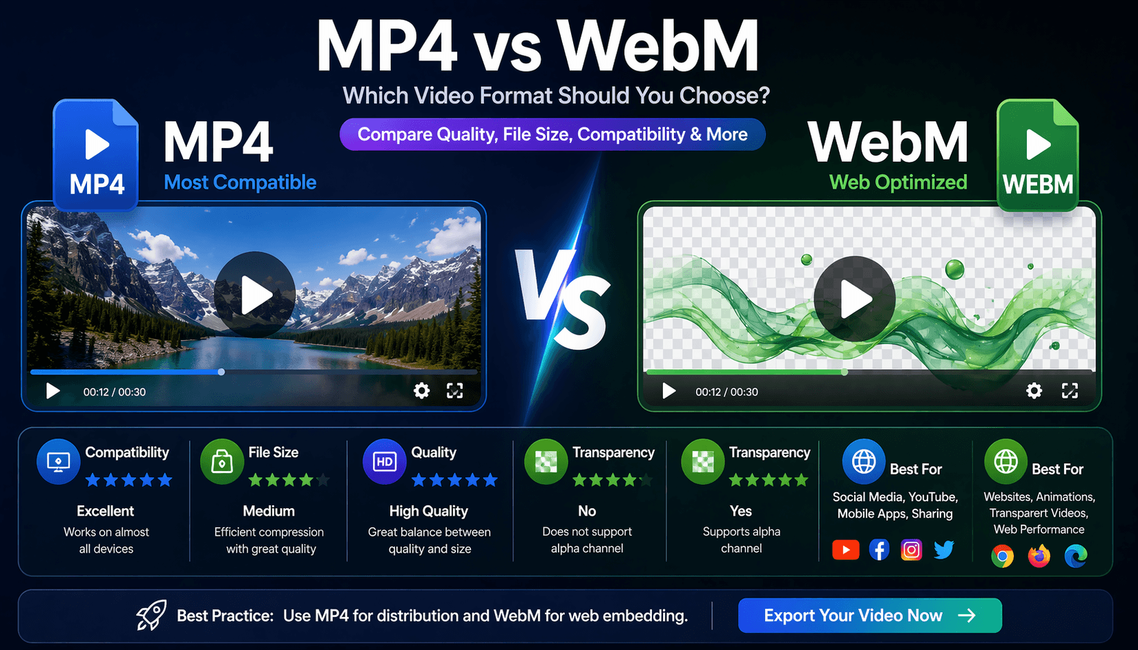 MP4 vs WebM: Which Video Format Should You Choose?