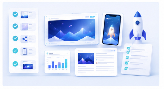 3D Mockups for Online Course and Tool Tutorials