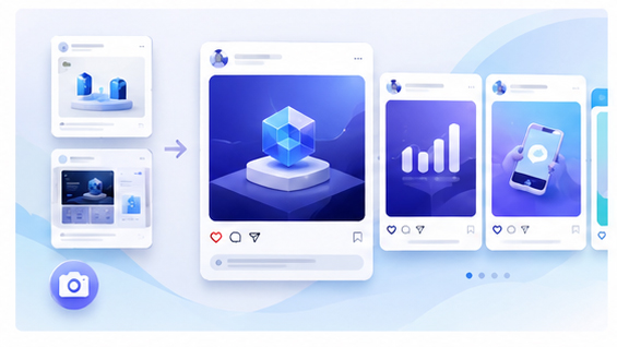 LinkedIn Product Launch Visuals from Screenshots