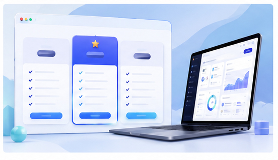 Pricing Page Product Visuals with 3D Mockups